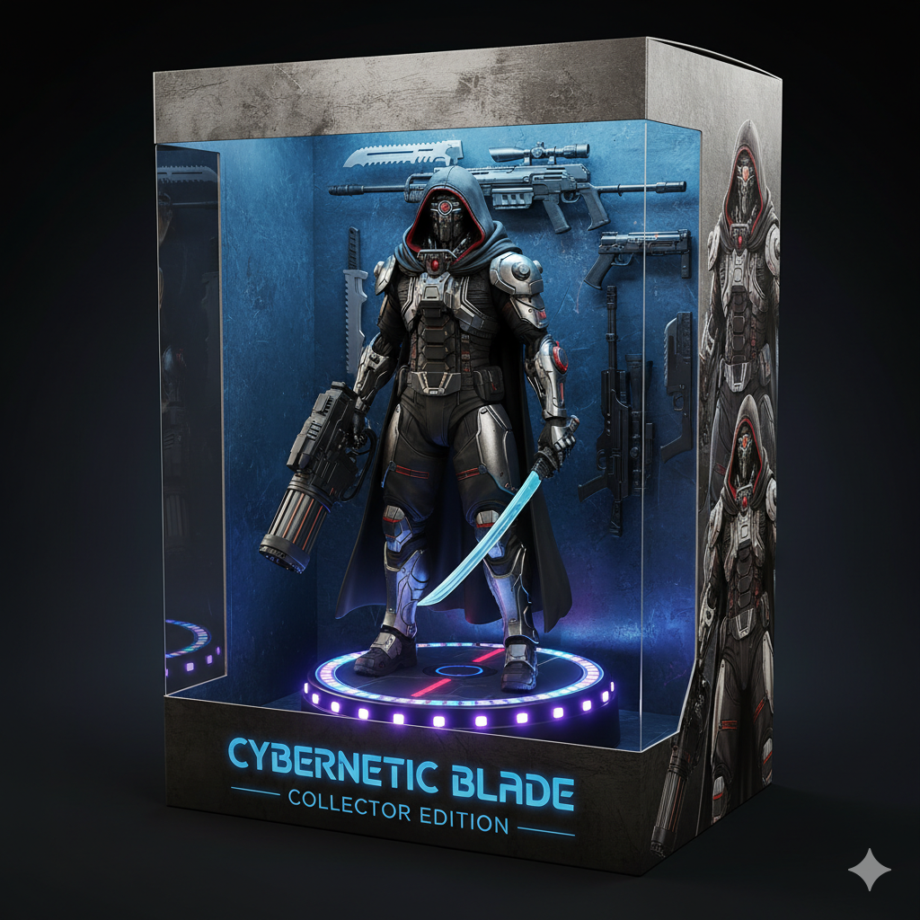 Cyberpunk Warrior Figure