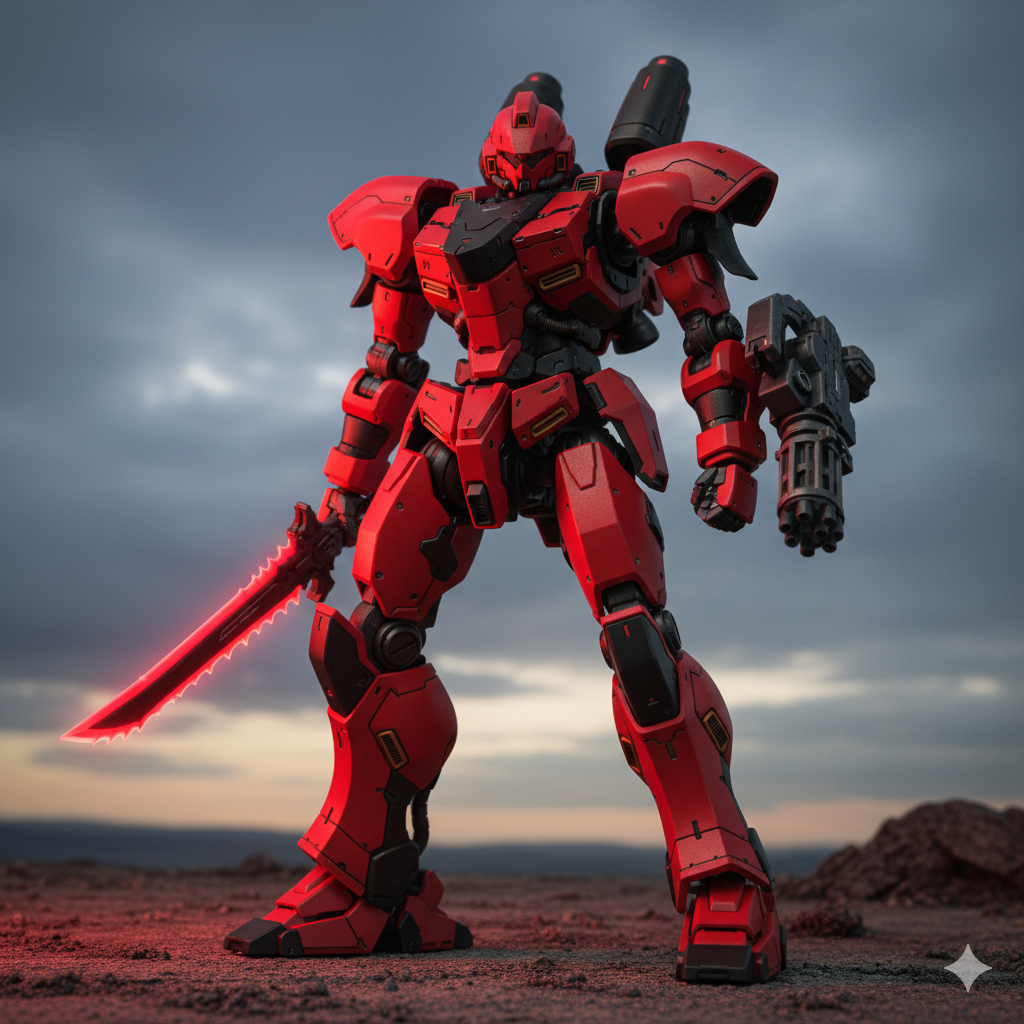 Space Mecha Warrior Figure
